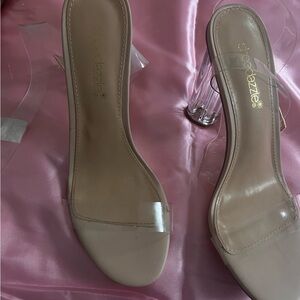 Hannah Women's Clear Heels - Cream